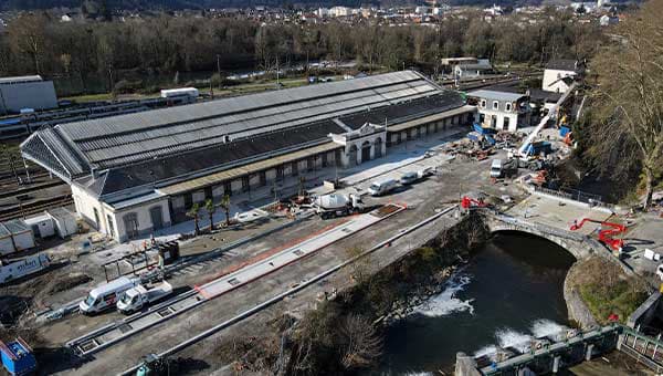 Gare de Pau en chantier