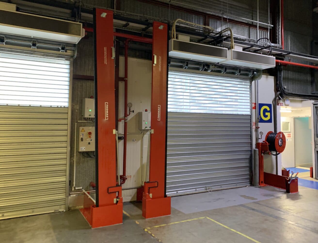 Entreprise UPSA équipée de barrières de rétention des eaux d'incendies