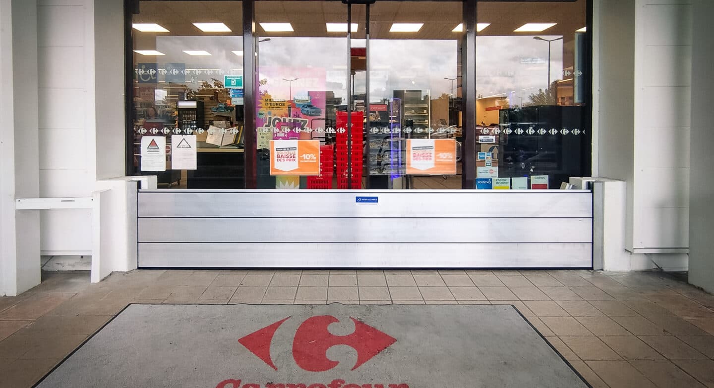 Protection inondation pour les magasins carrefour
