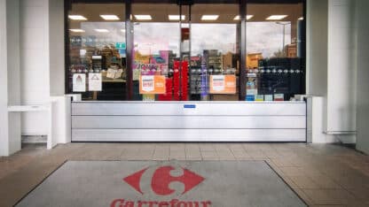 Protection inondation pour les magasins carrefour